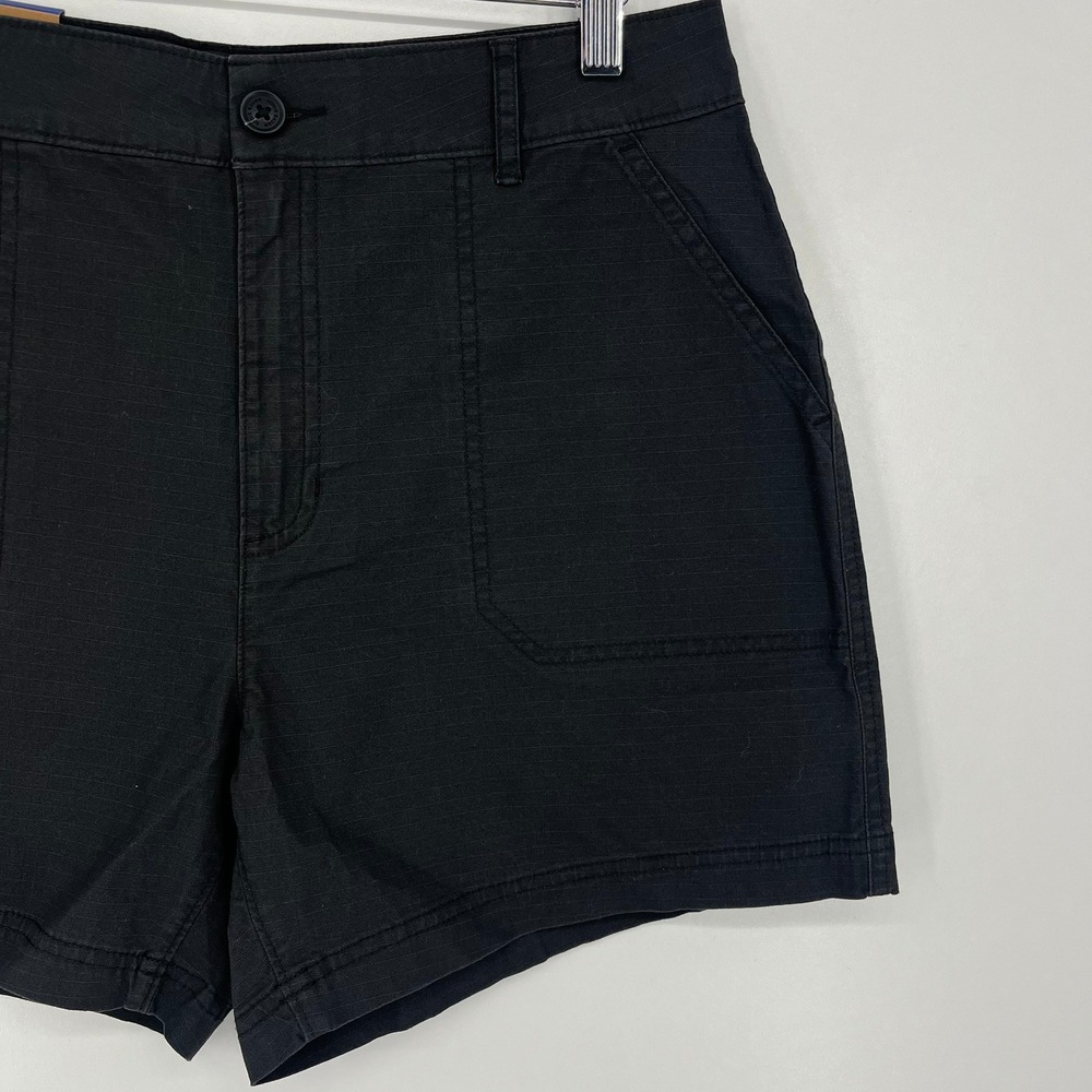 Eddie Bauer Womens Black Ripstop Utility Shorts Size 10 1849046 5" Inseam NEW - Picture 4 of 14